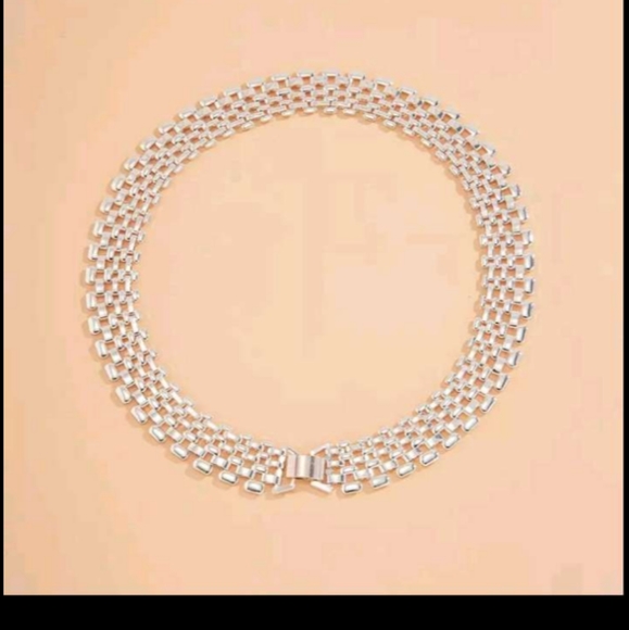 EXAGGERATED CHUNKY THICK CHAIN NECKLACE - Picture 4 of 5